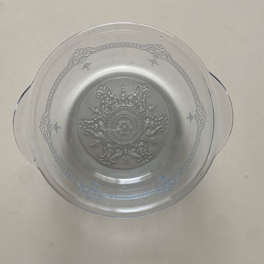 Vintage Fire-King Philbe Sapphire Blue Glass Casserole Bowl - 5.5"